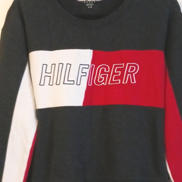 Tommy Hilfiger Sport Cropped Sweatshirt in Size Large - Picture 2 of 6